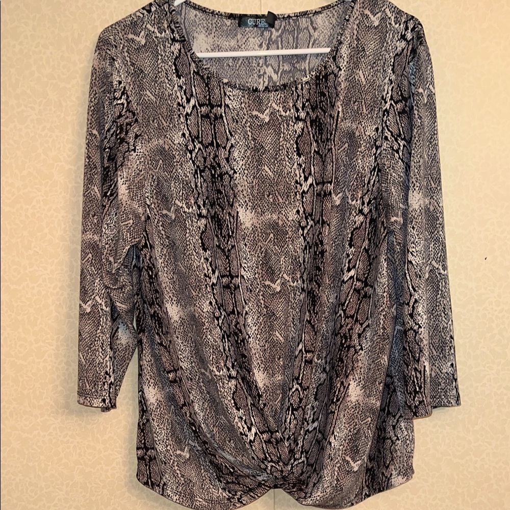 CURE Snake Print Top